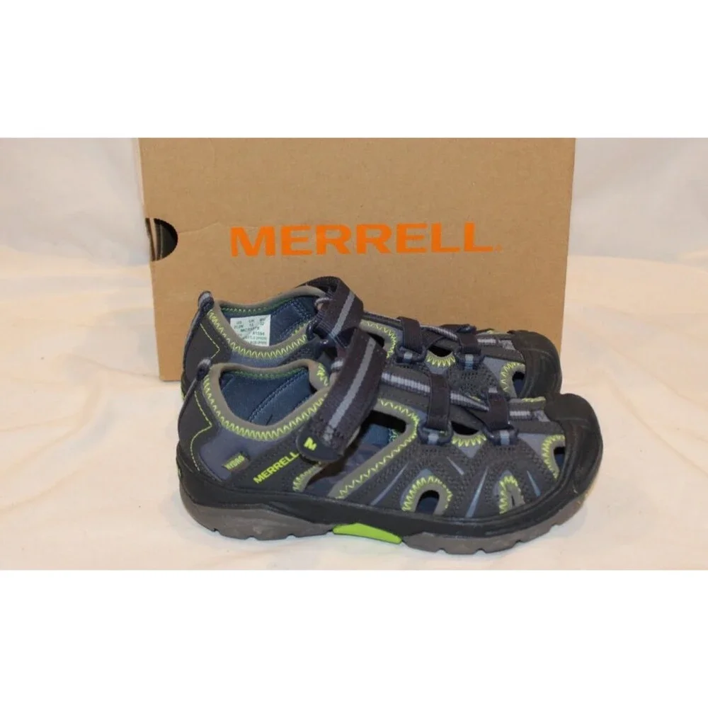 Merrell Boys‎ Sandals Hydro Sport Hiking Fisherman Water Creek Trail Shoe 1 Blue